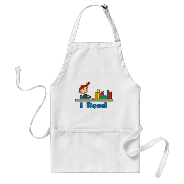 I Read Standard Apron (Front)