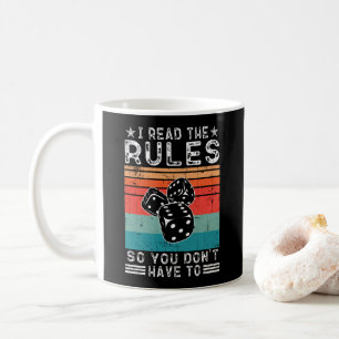 I Read the Rules So You Don't Have to Board Game Coffee Mug
