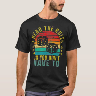 I Read the Rules So You Don't Have to Funny Retro T-Shirt
