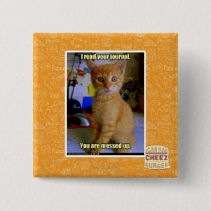 I read your journal 2 inch square button