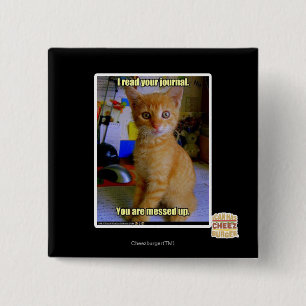 I read your journal 2 inch square button