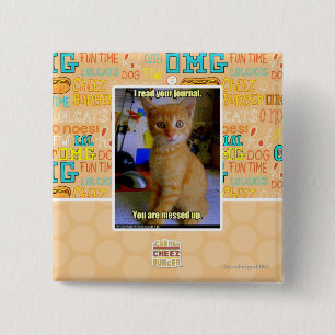 I read your journal 2 inch square button