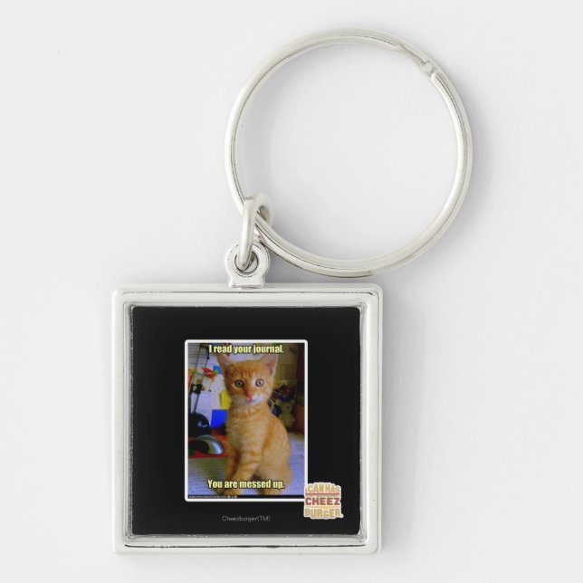 I read your journal keychain (Front)