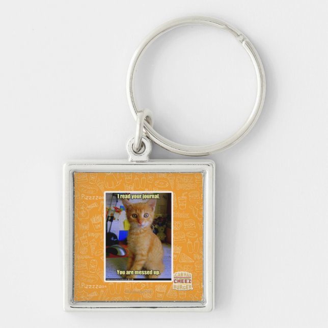I read your journal keychain (Front)