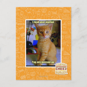 I read your journal postcard