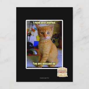 I read your journal postcard