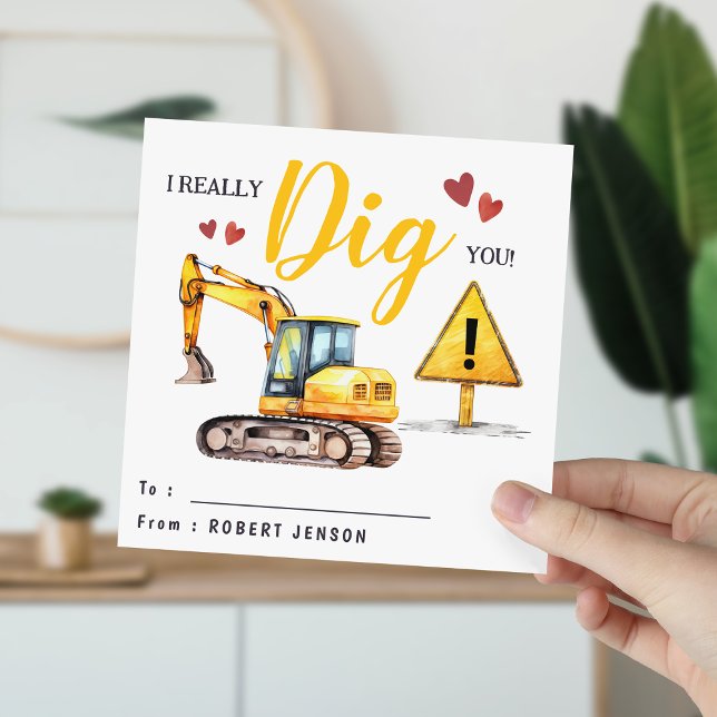 I Really Dig You | Valentines Day Class Holiday Card (Creator Uploaded)