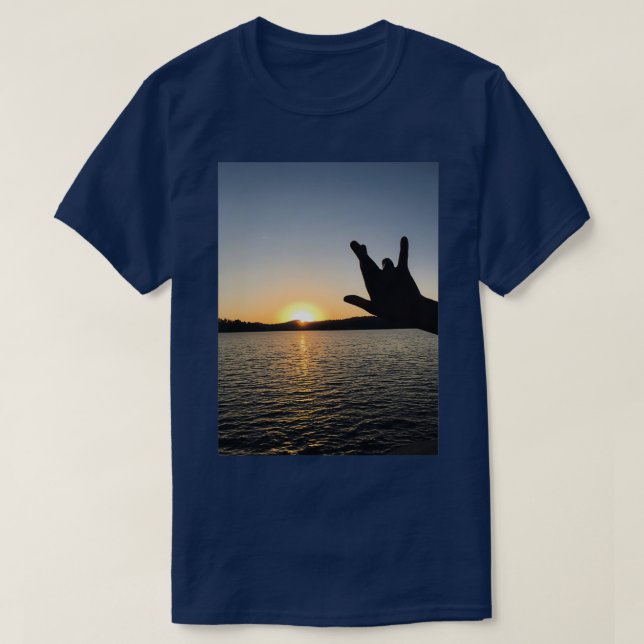 I Really Love You Sunset T-Shirt (Design Front)