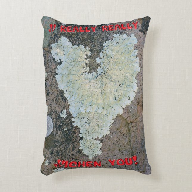 I Really Really Lichen You Decorative Pillow (Front(Vertical))
