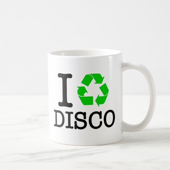 I Recycle Disco Coffee Mug (Right)