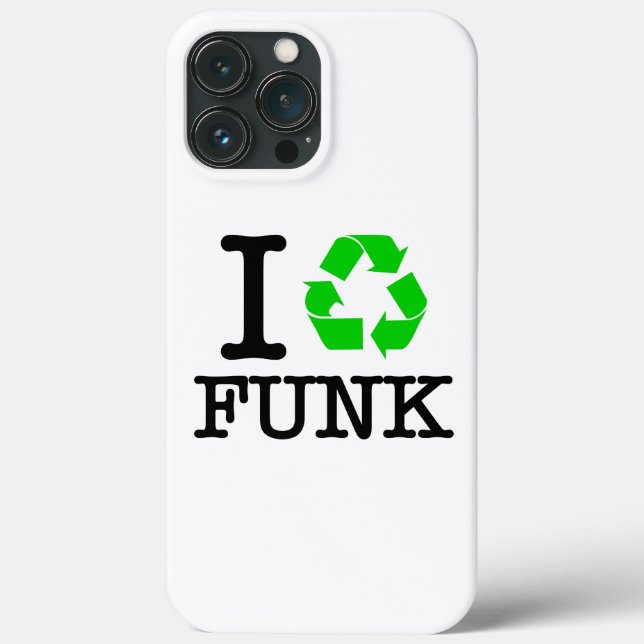 I Recycle Funk Case-Mate iPhone Case (Back)