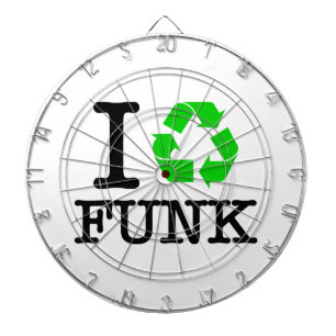 I Recycle Funk Dartboard