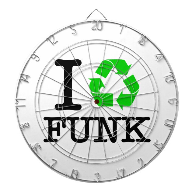 I Recycle Funk Dartboard (Front)