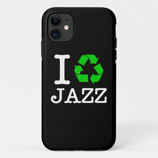 I Recycle Jazz Case-Mate iPhone Case (Back)