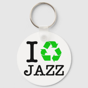 I Recycle Jazz Keychain