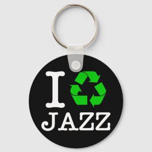 I Recycle Jazz Keychain