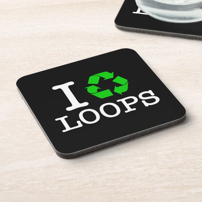 I Recycle Loops Coaster (Left Side)