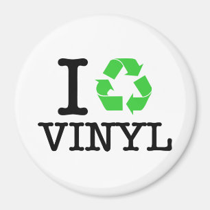 I Recycle Vinyl Magnet