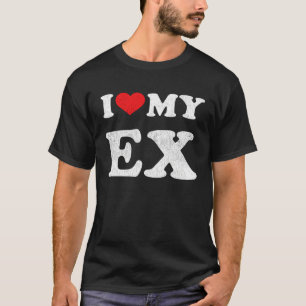 I Red Heart My Ex Wife Husband Outfit I Love My Ex T-Shirt