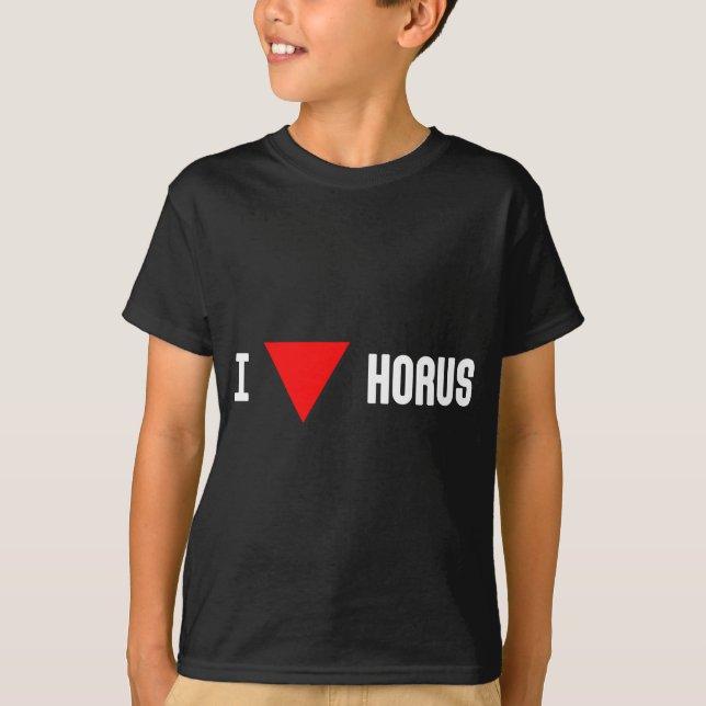 I Red Triangle Horus (dark) T-Shirt (Front)