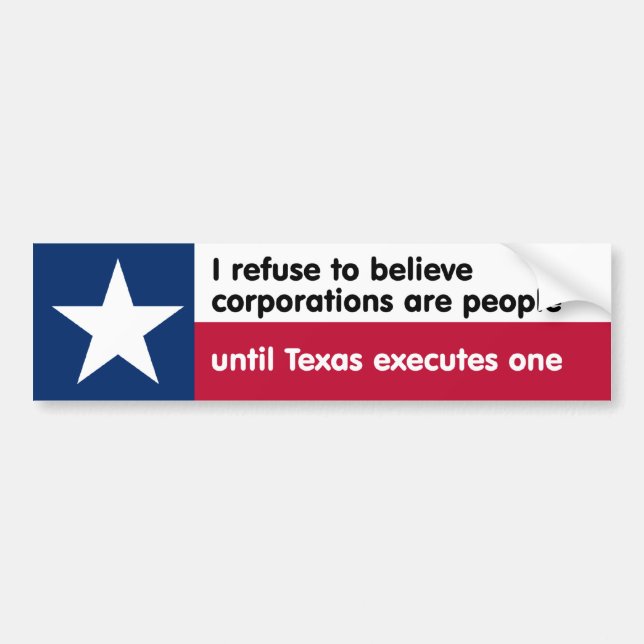I refuse to believe... bumper sticker (Front)