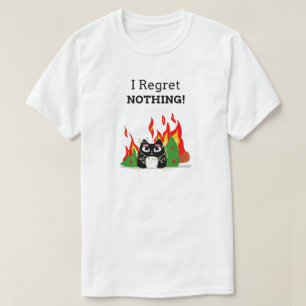 I Regret Nothing - Funny Happy Cat Christmas T-Shirt