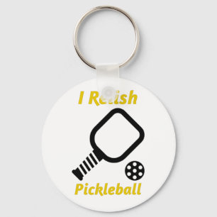 I Relish Pickleball Keychain