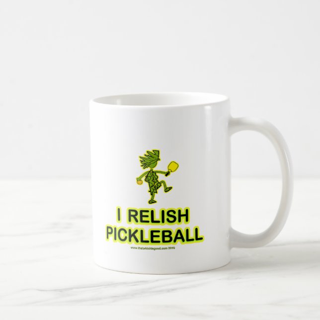 I Relish Pickleball Shirts & Gifts Coffee Mug (Right)