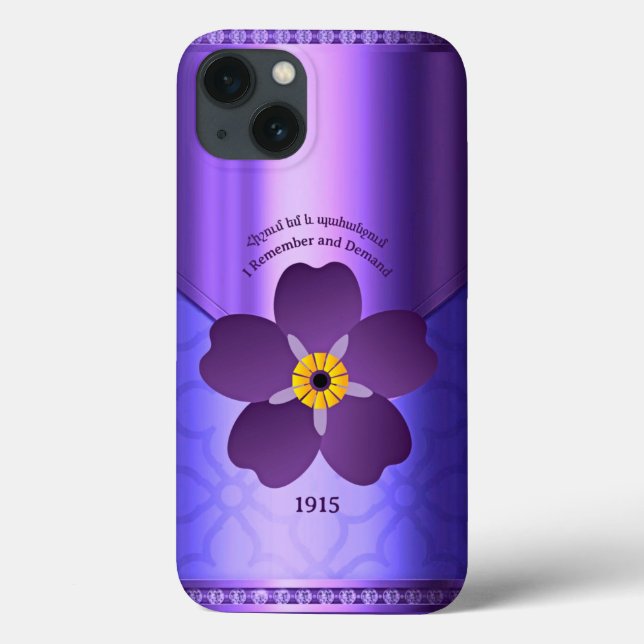 I remember and demand iPhone case (Back)