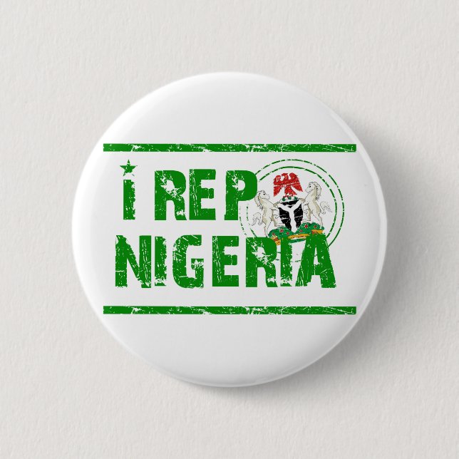 I rep Nigeria 2 Inch Round Button (Front)