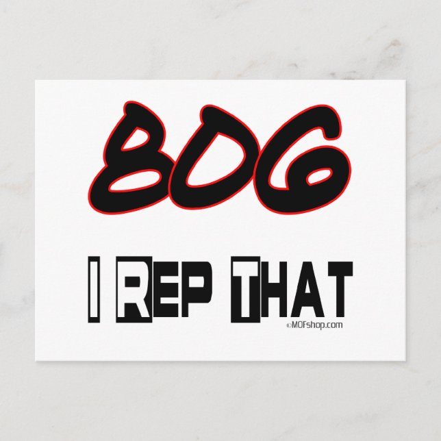 I Rep That 806 Area Code Postcard (Front)