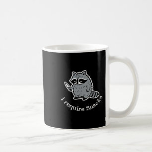 I Require Snacks Raccoon Cute Animal Lovers Women Coffee Mug