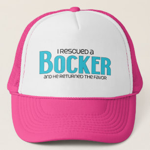 I Rescued a Bocker (Male) Dog Adoption Design Trucker Hat