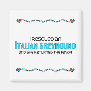 I Rescued an Italian Greyhound (Female Dog) Magnet