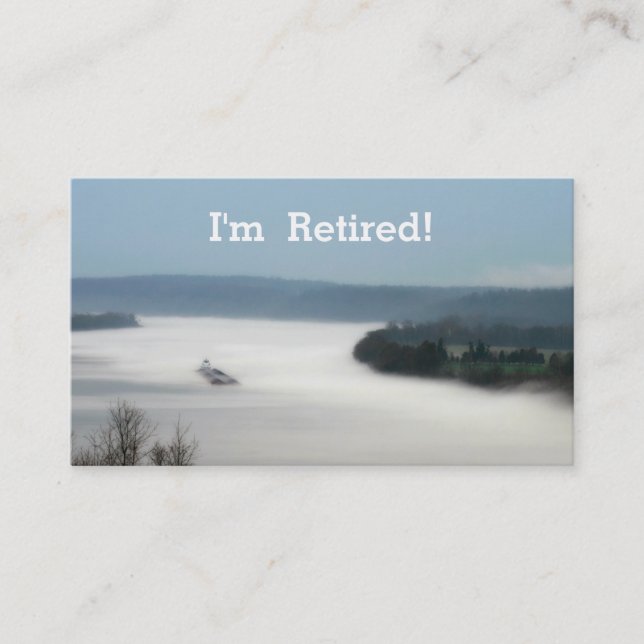 I Retired!  River Living New Contact Template Business Card (Front)