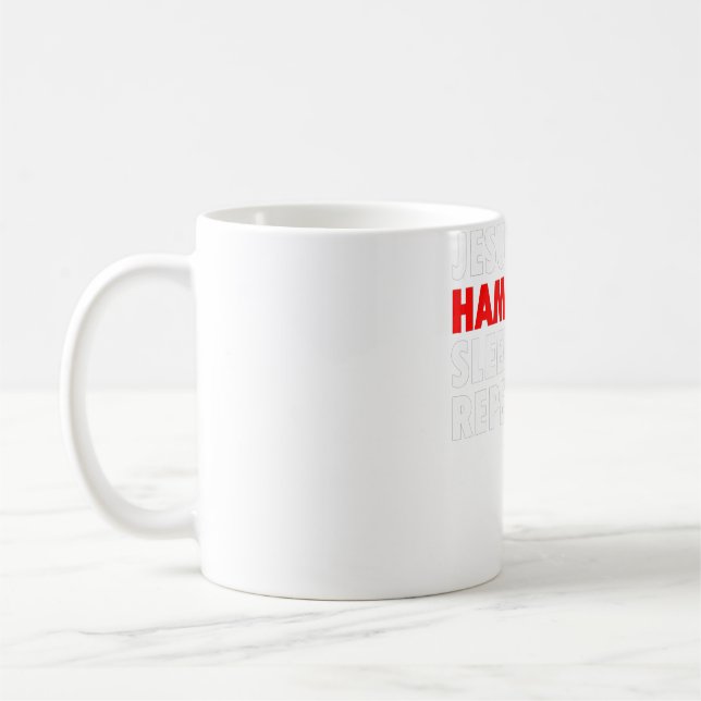 I Retired To Play With My Ham Funny Radio Tower  Coffee Mug (Left)