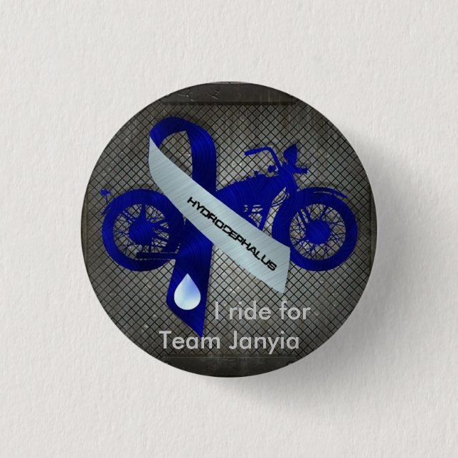 I ride for Team Janyia 1 Inch Round Button (Front)
