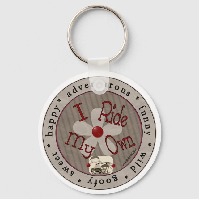 I Ride My Own (Cirlce) - Keychain (Front)