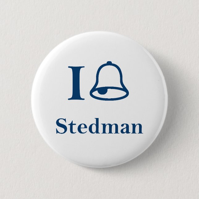 I Ring Stedman 2 Inch Round Button (Front)
