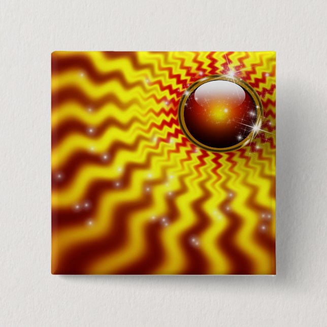 I RISE WITH THE SUN 2 INCH SQUARE BUTTON (Front)