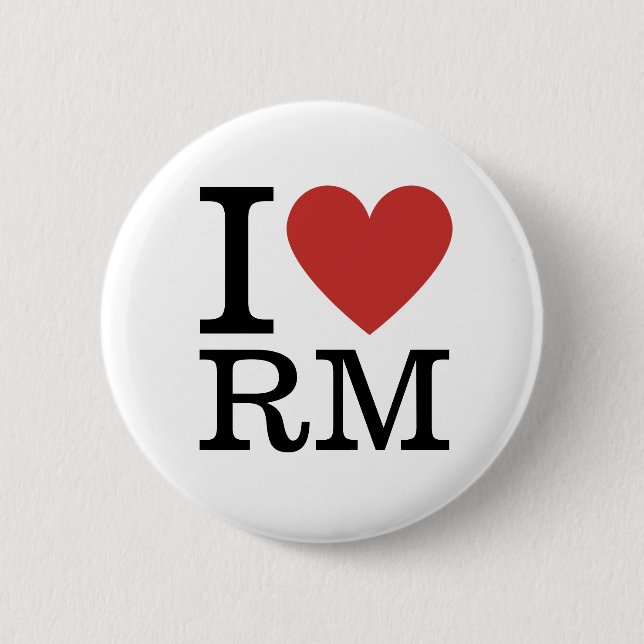 I ❤️ RM Risk Management for employees CUSTOM Pins (Front)