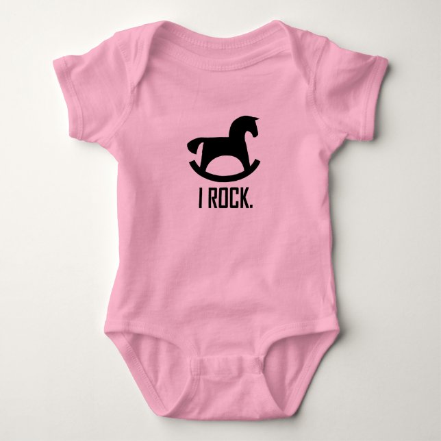 I Rock Baby Bodysuit (Front)