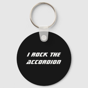 I Rock the Accordion Keychain