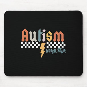 I Rock The Spectrum Autism World Tour Autism Aware Mouse Pad