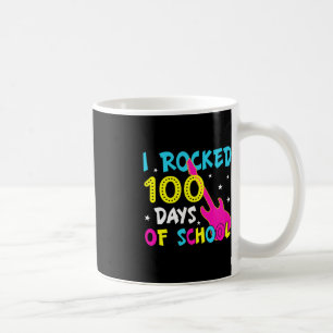 I Rocked 100 Days Of School 100th Day Guitar Music Coffee Mug