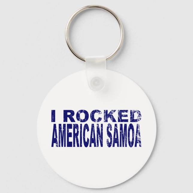 I Rocked American Samoa Keychain (Front)