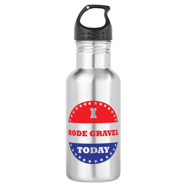 I Rode Gravel Today 532 Ml Water Bottle (Front)