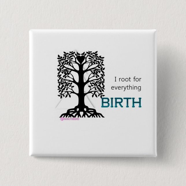 I Root for... 2 Inch Square Button (Front)