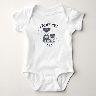 I Ruff My Lolo - Cute Puppy Dog Baby Bodysuit
