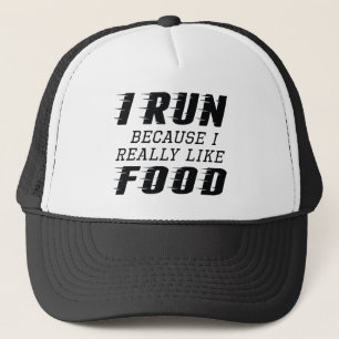 I Run Food Trucker Hat